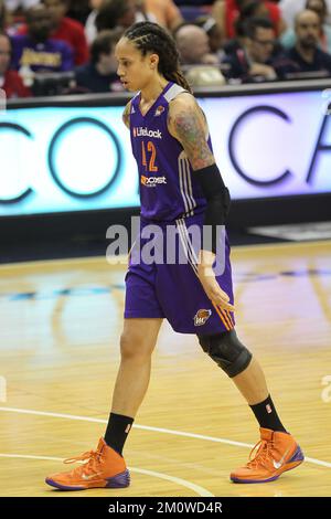 Washington, DC, États-Unis. 27th juin 2022. Brittney Griner photographié lors d'un match contre les Washington Mystics de la WNBA où son équipe, le Phoenix Mercury, a gagné 101-97. 27 juin 2013. Crédit : Mpi34/Media Punch Inc./Alamy Live News Banque D'Images