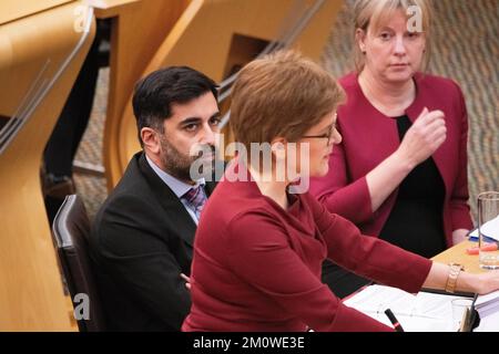 Édimbourg, Écosse, Royaume-Uni. 8th décembre 2022. PHOTO : séance hebdomadaire des questions des premiers ministres au Parlement écossais, Holyrood. Crédit: Colin D Fisher crédit: Colin Fisher/Alay Live News Banque D'Images