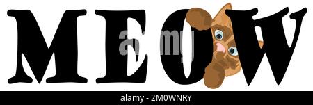 chat dit méow Banque D'Images