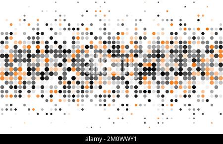 Modèle de texture en pointillés. Motif géométrique en demi-ton avec dégradé. Design moderne et créatif. Cadre. Illustration de Vecteur