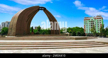 World War II memorial, Place de la Victoire, à Bichkek, Kirghizistan Banque D'Images