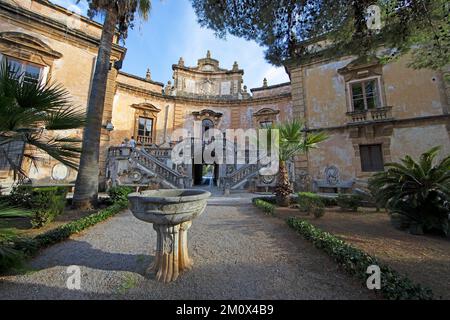 Villa Palagonia, Bagheria, Sicile, Italie, Europe Banque D'Images