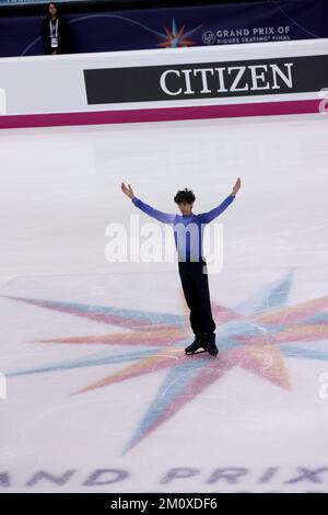 Palavela, Turin, Italie, 08 décembre 2022, Nikolaj Memola (Italie - jeunes hommes) lors de la finale du Grand Prix de patinage 2022 de l'UIP - Sports sur glace Banque D'Images