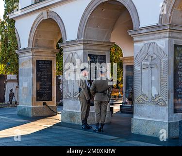 La tombe du soldat inconnu à Varsovie - la tombe du soldat inconnu à Varsovie, à pl. mars. Józef Piłsudski. Banque D'Images