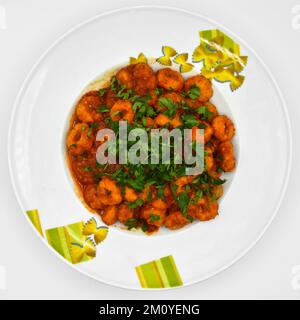 Boulettes de méatelles de Fellah avec persil maison de plats traditionnels turcs avec une belle présentation Banque D'Images