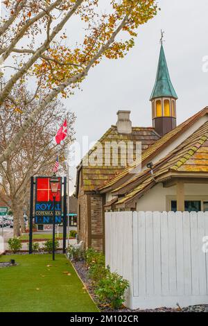 Solvang, Californie, Etats-Unis - 8 décembre 2022 Hôtel Royal Copenhagen Inn, situé au coeur de Solvang, entouré de ses meilleurs magasins, restaurants Banque D'Images