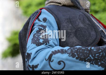 Turquie, Mugla, festival culturel local Mentese folklore (efe zeybek) vêtements pour hommes et femmes Banque D'Images
