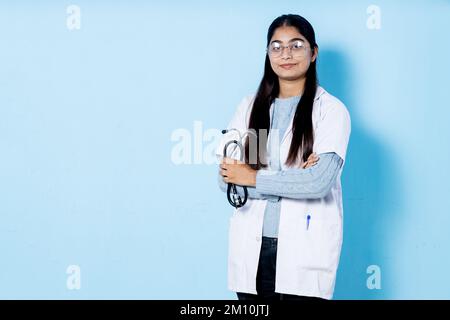 portrait de la jeune étudiante en médecine féminine Banque D'Images