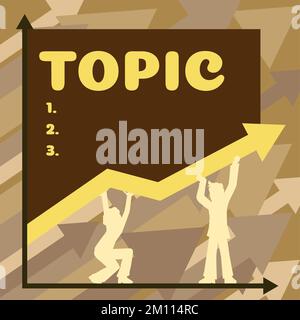 Légende de texte présentant le sujet. Approche commerciale matière traitée dans le discours de texte ou sujet de conversation nouvelles Banque D'Images