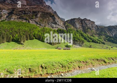 Belle vue à Alpstein, Alpes suisses, Suisse Banque D'Images