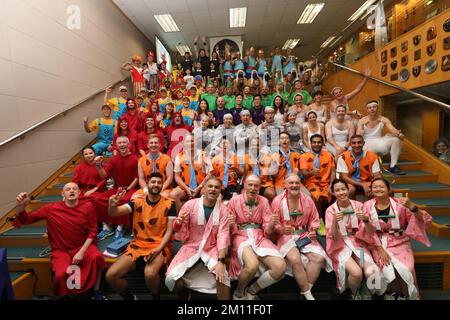 Le tournoi annuel de la Ding Charity de l'aile 2022 se tient au centre de squash HKFC. 19NOV22 SCMP / Xiaomei Chen Banque D'Images