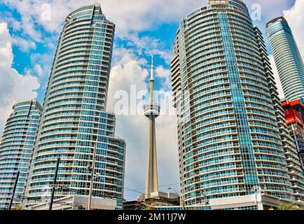 La Tour CN à Toronto, Ontario, Canada Banque D'Images