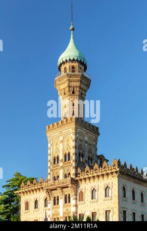 Villa Crespi, Orta San Giulio, Lac Orta, Lago d'Orta, Piémont, Italie Banque D'Images