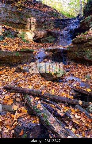 Église du diable de Grünsberg, gorge de grès rhétien, Altdorf, moyenne-Franconie, Franconie, Bavière, Allemagne Banque D'Images