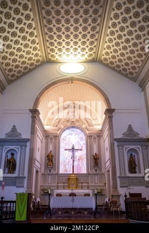 Vue intérieure de l'église Saint-Laurent Mary Igreja de Santa Maria, Lagos, Algarve, Faro District, Portugal, Europe Banque D'Images