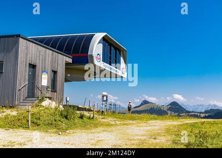 Station de remontée mécanique Sudelfeldkopfbahn, station de montagne, Sudelfeld, près de Bayrischzell, Mangfallgebirge, Haute-Bavière, Bavière, Allemagne, Europe Banque D'Images