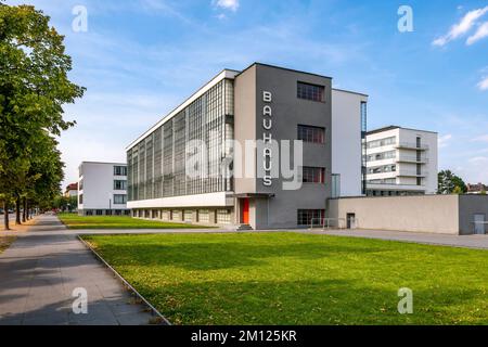 Bauhaus Dessau, aussi Bauhaus bâtiment Dessau, bâtiment principal Banque D'Images