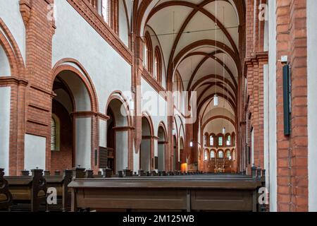 Monastère de Lehnin, St. Église du monastère de Mary, nef encore à l'est Banque D'Images