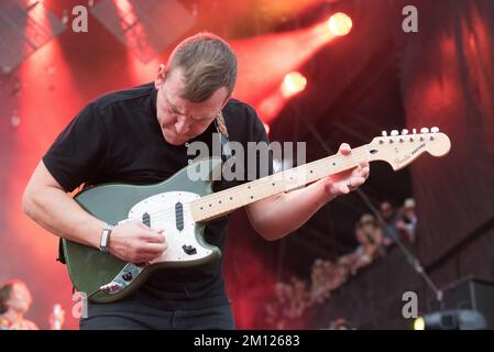 Austin City Limits - cage the Elephant en concert Banque D'Images