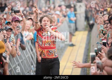 Austin City Limits - cage the Elephant en concert Banque D'Images