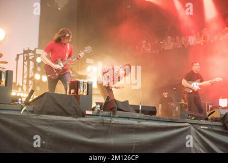 Austin City Limits - cage the Elephant en concert Banque D'Images