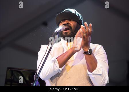 Austin City Limits - Gregory porter en concert Banque D'Images