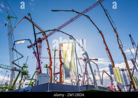 Bauma 2022 - le plus grand salon pour les machines de construction, les machines minières et les véhicules de construction de Munich Banque D'Images