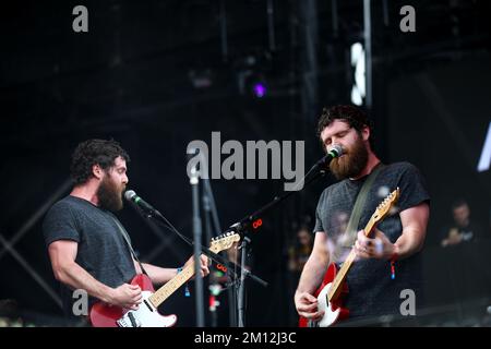 Boston Calling - Manchester Orchestra en concert Banque D'Images