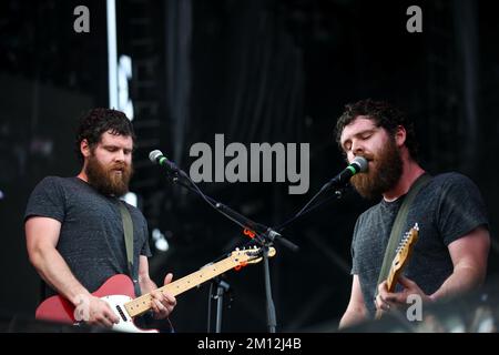 Boston Calling - Manchester Orchestra en concert Banque D'Images