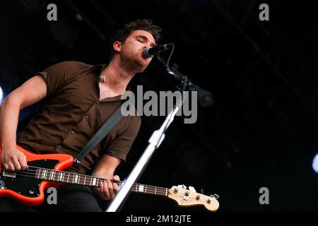 Boston appelant -Royal Blood en concert Banque D'Images