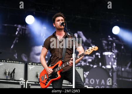 Boston appelant -Royal Blood en concert Banque D'Images