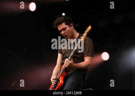 Boston appelant -Royal Blood en concert Banque D'Images