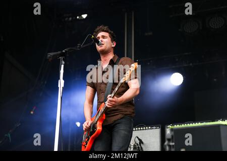 Boston appelant -Royal Blood en concert Banque D'Images