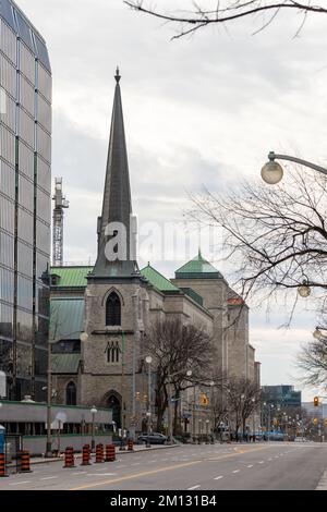 Ottawa, Canada - 10 novembre 2022 : St. Andrew's Presbyterian Church, dans le centre-ville Banque D'Images