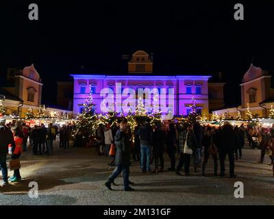 Marché de Noël au château de Hellbrunn, magie de l'Avent de Hellbrunn Banque D'Images