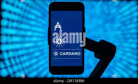 Inde. 9th décembre 2022. Sur cette photo, le logo de Cardano (ADA) est affiché sur l'écran d'un téléphone portable. (Image de crédit : © Idrees Abbas/SOPA Images via ZUMA Press Wire) Banque D'Images