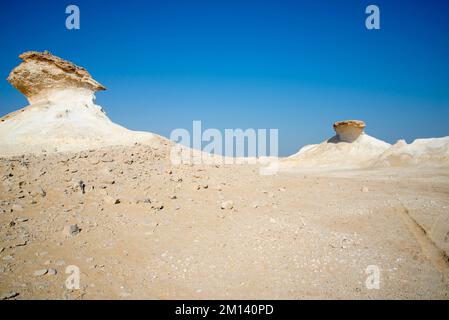 Formation de Zekreet Rock - Qatar Banque D'Images
