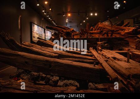 Situé à Columbus, en Géorgie, le Musée naval de la guerre de Sécession est un endroit idéal pour en apprendre davantage sur l'histoire de la guerre de Sécession. Banque D'Images