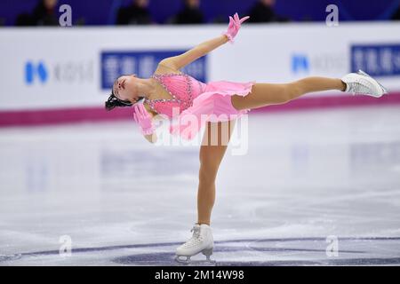 Turin, Italie, Italie. 8th décembre 2022. Turin, 8-11 décembre 2022, Italie Palavela.ISU GRAND PRIX DE PATINAGE ARTISTIQUE FINAL 2022.Junior Woman Short Program.ami NakaiJPN (image de crédit : © Tonello Abozzi/Pacific Press via ZUMA Press Wire) Banque D'Images