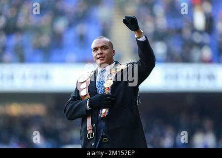 Ipswich, Royaume-Uni. 10th décembre 2022. Le champion britannique de boxe poids lourd Fabio Wardley vu à mi-temps pendant le match de la Sky Bet League 1 Ipswich Town vs Peterborough à Portman Road, Ipswich, Royaume-Uni, 10th décembre 2022 (photo d'Arron Gent/News Images) à Ipswich, Royaume-Uni, le 12/10/2022. (Photo par Arron Gent/News Images/Sipa USA) crédit: SIPA USA/Alay Live News Banque D'Images