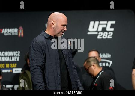 Las Vegas, États-Unis. 09th décembre 2022. 9 décembre 2022, Las Vegas, Nevada, LAS VEGAS, NEVADA, Etats-Unis: LAS VEGAS, NV - 9 décembre: Dana White en présence à MGM Grand Garden Arena pour UFC 282 -Blachowicz vs Ankalaev : les pesées de cérémonie sur 9 décembre 2022 à Las Vegas, NV, Etats-Unis. (Credit image: © Louis Grasse/PX Imagens via ZUMA Press Wire) Credit: ZUMA Press, Inc./Alamy Live News Banque D'Images