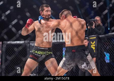 Uncasville, CT, Uncasville, CT, États-Unis. 9th décembre 2022. Uncasville, CT - DÉCEMBRE 9: Michael Lombardo gagne via Ko au Bellator 289 au Mohegan Sun Casino on 9 décembre 2022 à Uncasville, CT, États-Unis. (Image de crédit : © Matt Davies/PX Imagens via ZUMA Press Wire) Banque D'Images