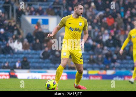 Ben Whiteman #4 de Preston North End lors du match de championnat Sky Bet entre Blackburn Rovers et Preston North End à Ewood Park, Blackburn, le samedi 10th décembre 2022. (Crédit : Mike Morese | MI News) crédit : MI News & Sport /Alay Live News Banque D'Images