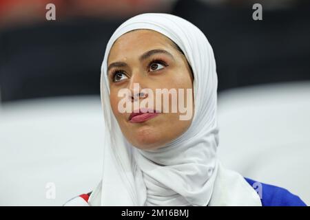 Al Khor, Qatar. 10th décembre 2022. 10th décembre 2022: Stade Al-Bayt, Al Khor, Qatar: Coupe du monde de la FIFA, quart de finale, Angleterre contre France: Fans de France Credit: Action plus Sports Images/Alay Live News Banque D'Images