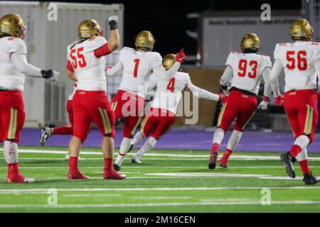 Octobre 31 2022, London Ontario Canada. Laval Rouge et ou battez les Mustangs de l'Ouest 27-20 pour gagner le Mitchell Bowl. Luke Durda/Alamy Banque D'Images