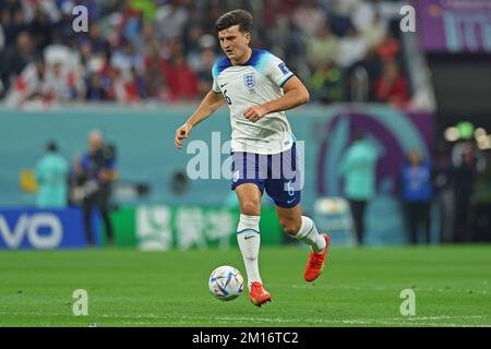 Al Khor, Qatar. 10th décembre 2022. 10th décembre 2022: Stade Al-Bayt, Al Khor, Qatar: Coupe du monde de la FIFA, quart de finale, Angleterre contre France: Harry Maguire of England crédit: Action plus Sports Images/Alamy Live News Banque D'Images