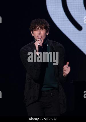 New York, États-Unis. 09th décembre 2022. JVKE se produit sur scène au Jingle ball 2022 de iHeartRadio Z100 présenté par Capital One au Madison Square Garden sur 9 décembre 2022 à New York, New York. Photo: Jeremy Smith/imageSPACE crédit: Imagespace/Alamy Live News Banque D'Images