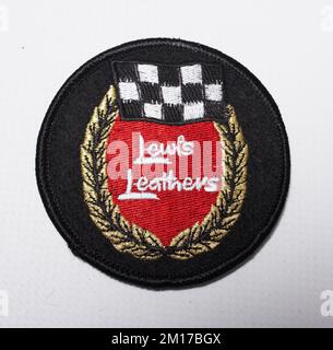 Logo Lewis Leathers Leavers patch , patch brodé Banque D'Images