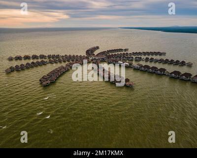 Hôtel Hybiscus à Bagan Lalang Selangor, Malaisie Banque D'Images