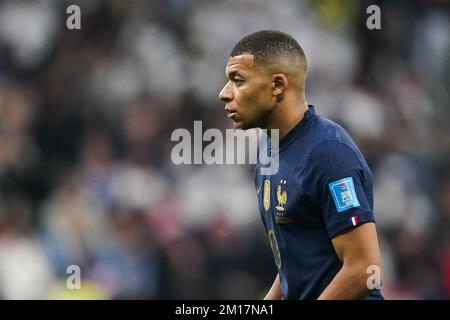 10 décembre 2022: AL KHOR, QATAR - DÉCEMBRE 10: Kylian Mbappe de France gesticules pendant la coupe du monde de la FIFA Qatar 2022 quart de finale match entre l'Angleterre et la France au stade Al Bayt, sur 10 décembre 2022 à Al Khor, Qatar. (Credit image: © Florencia Tan Jun/PX Imagens via ZUMA Press Wire) Credit: ZUMA Press, Inc./Alamy Live News Banque D'Images